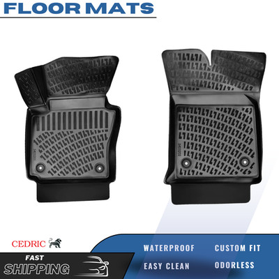 Car Floor Mats Liner Fits Volkswagen Caddy 2016-2020 PANELVAN Rubber TPE Black