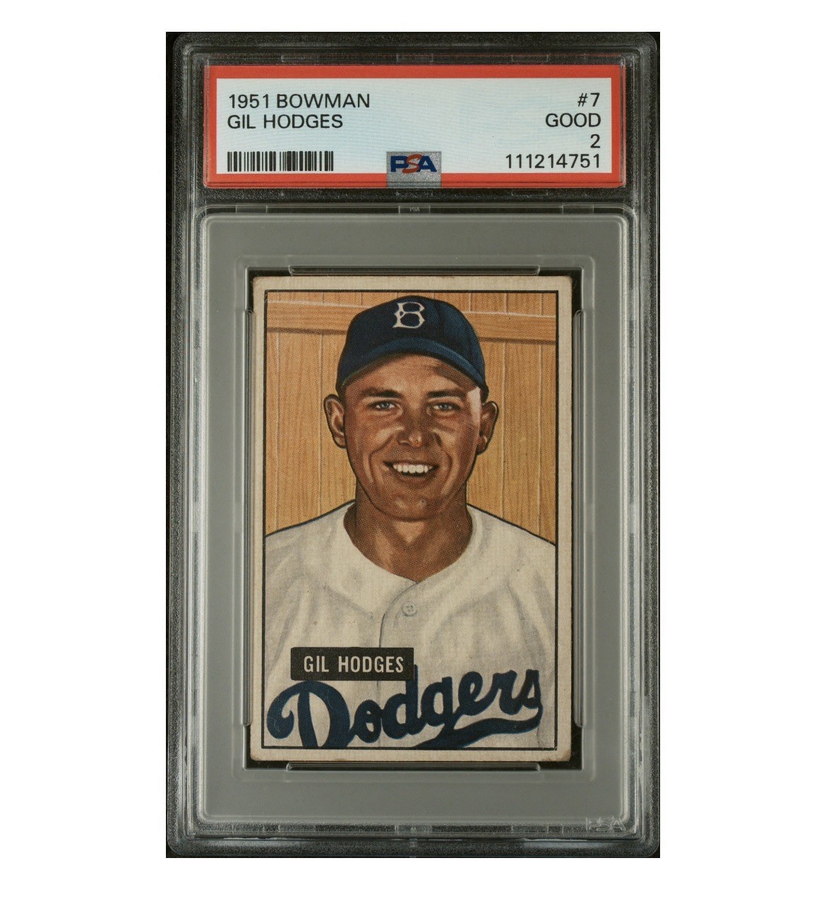 1951 Bowman - Gil Hodges #7 PSA 2