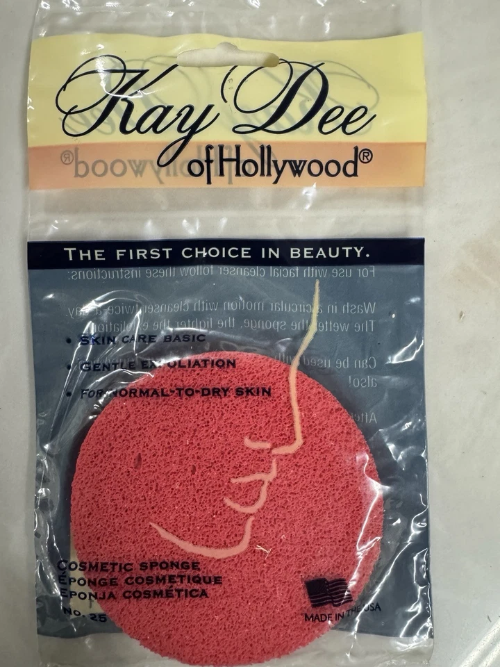 6 x Esponja Cosmética Kay Dee Hollywood Exfoliación Suave para Piel Normal a Seca Foto 2 de 4