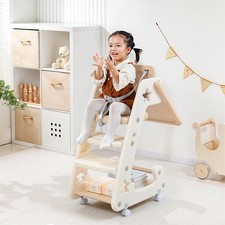 Baby Highchair Infant High Feeding Seat Toddler Table Chair with Removable Tray