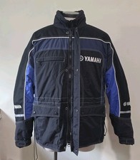 Vintage Yamaha Motorcycle Snowmobile Jacket With Liner Size XL / Black And Blue