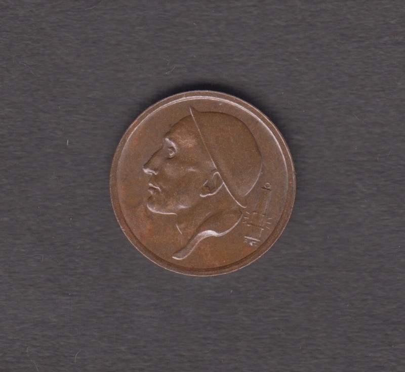 Belgium 1954 . 20 centimes. A miner, mining lamp. Crowned face value. KM# 147.1