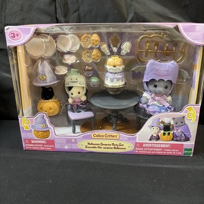 Calico Critters Halloween Surprise Party Set NIB