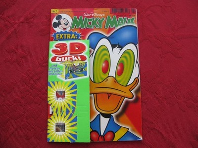 Comic Micky Maus mit 3D Gucki und Poster - 11.02.99 - Nummer 7,  Zustand top