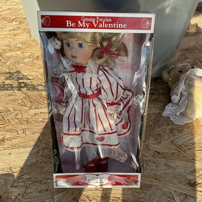 Soft Expressions Be My Valentine Porcelain Doll 14in Special Edition 1997 Box
