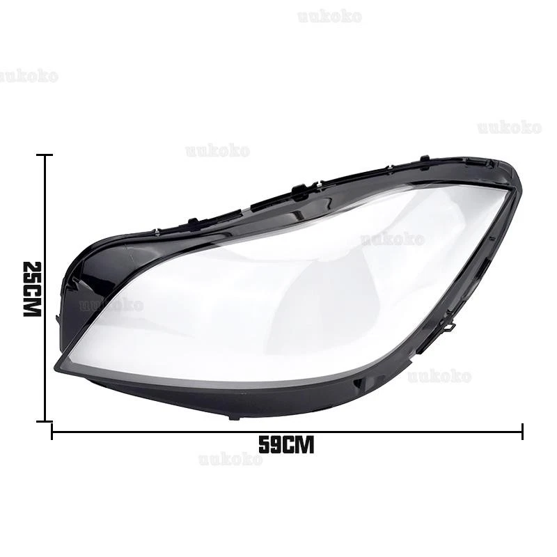 Pair Car Headlight Lens Cover Shell New For Mercedes Benz CLS W218 2016-2018 - Image 2 of 4
