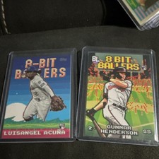 Topps 8 Bit Ballers Rookie Card Lot Luisangel Acuña Gunnar Henderson MLB 2024
