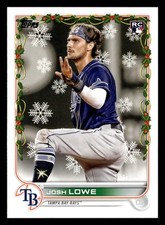 Josh Lowe 2022 Topps Holiday #HW56 Tampa Bay Rays ROOKIE