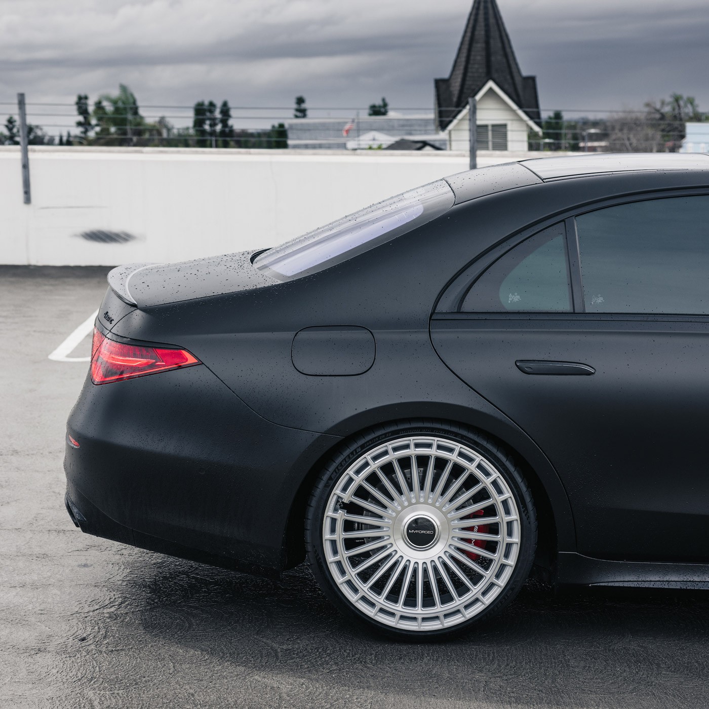 22" MV Forged MVF40 Silver Concave Wheels Rims Fits Rolls Royce Ghost