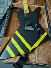 1981/1984 Ibanez Destroyer Guitar. Black And Yellow Stripes