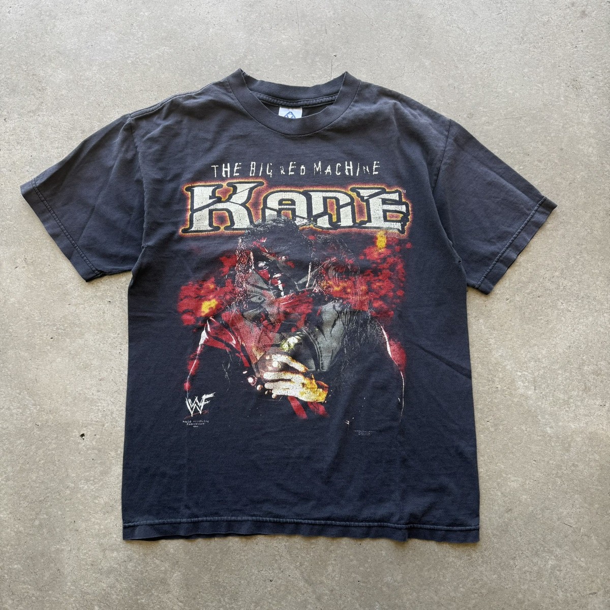 Vintage Kane WWF Vintage T Shirt 2000 “The Big Red Machine” Back 