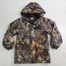 Game Winner Mossy Oak Breakup Camo Hunting Jacket Hooded Camouflage Youth Boy XS