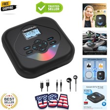 CD Player Portable,Bluetooth CD Player with Speakers,Rechargeable Player for ...