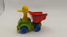 Big Bird Builders Dump Truck Toy Playskool 1982 Die Cast Plastic Sesame Street