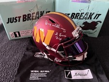 Washington Commanders Helmet Signed by Mark Rypien & D.J. Williams - Authentica…