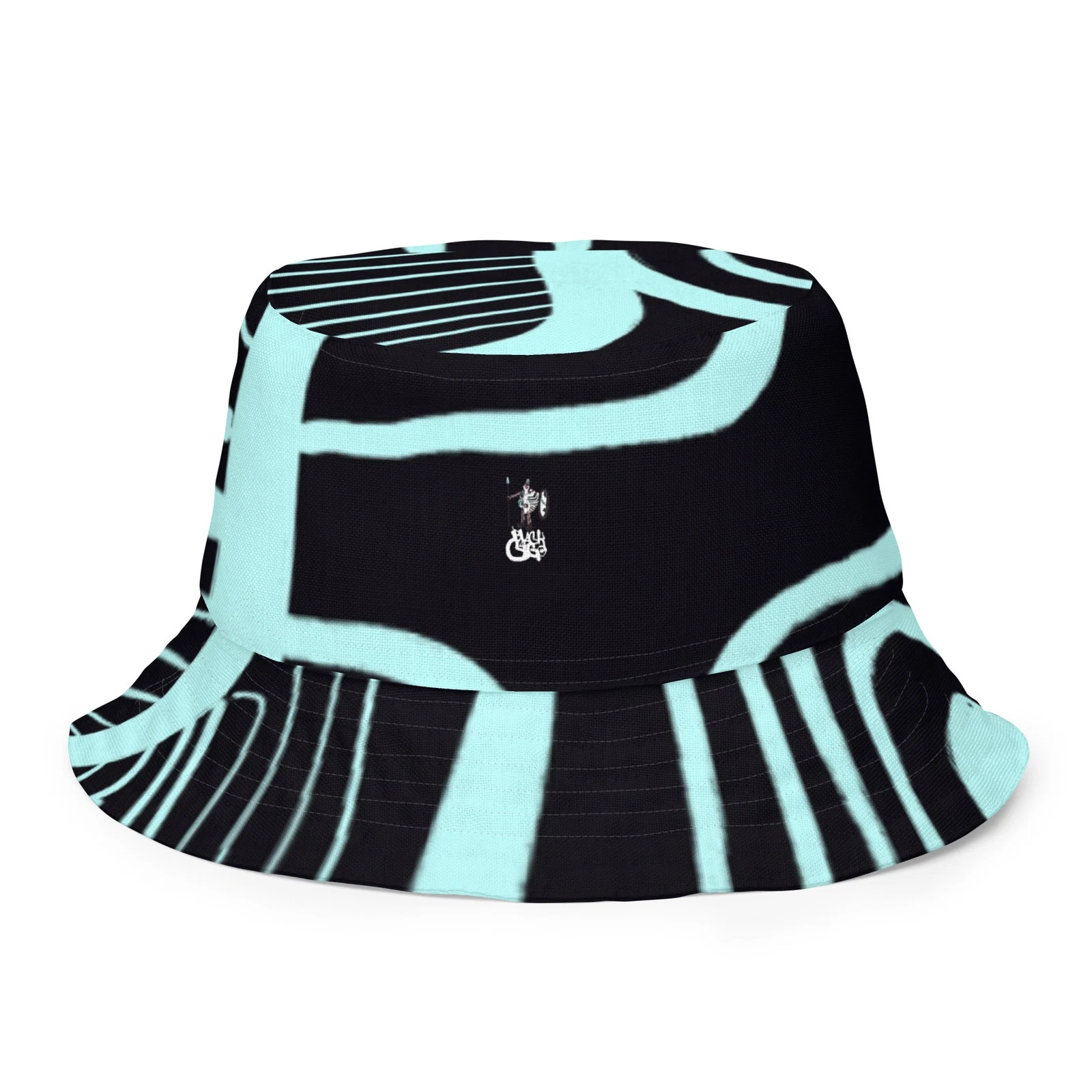 Black Cargo Apparel Mens Eco Friendly Reversible Bucket Hat White XS SM L XL