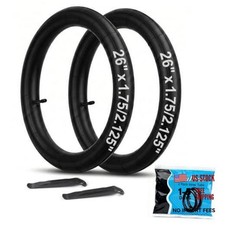 2Pack Bike Inner Tubes 20"/24"/" x1.75/1.95/2.10/2.125 with 32mm Schrader 26