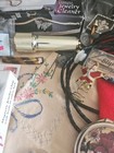 Womens Junk Drawer Estate Lot Jewelry Items, Buttons, Linens, Craft Maker Items — photo 7