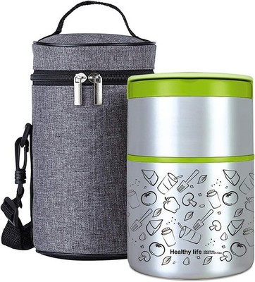 Termo comida 32oz acero inoxidable boca ancha aislado 2 niveles portatil 
