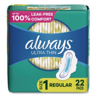Procter & Gamble 03339 Ultra Thin Pads w/ Wings Size 1 Regular 264 Pads