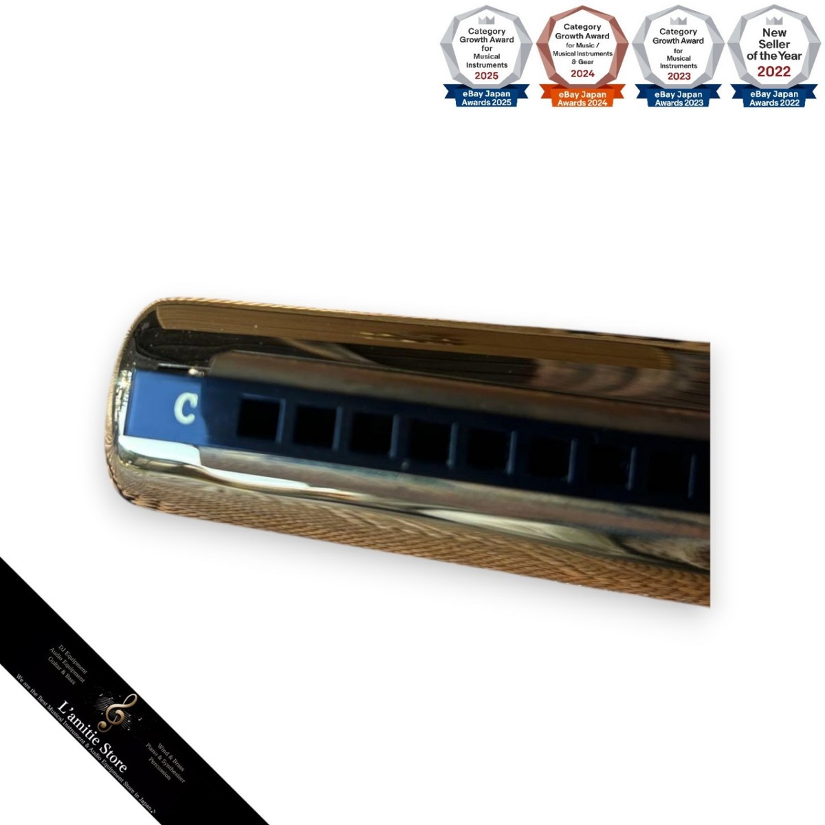 Hohner Echophone Harmonica No.3810 Wooden Box Collectible Vintage
