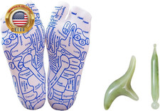 Reflexology Socks with Trigger Point Massage Tool, Foot Pain Relief Remedy for F