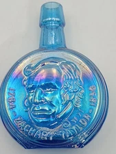 Wheaton Zachary Taylor Blue Glass Bottle 1849-1850 President