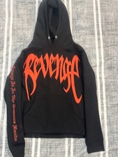 Revenge Kill Black Hoodie/Orange Logo Hand Size S