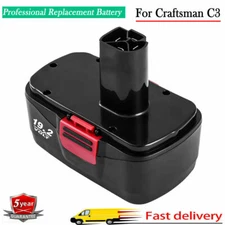 4.8Ah Ni-MH Battery For Craftsman 19.2 Volt Diehard C3 130279005 11375 11376
