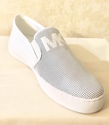 michael kors slip on womens silver