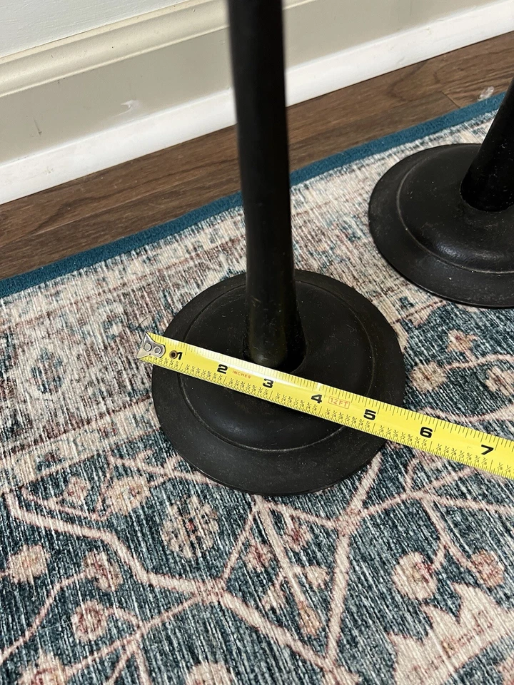 Pottery Barn 20” Wrought Iron Candlesticks Set Of 3 Rustic Farmhouse Cottage - Image 4 of 4