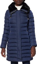 Geox Women's W Seyla Jacket Dark Blue Size Small S Uk 8