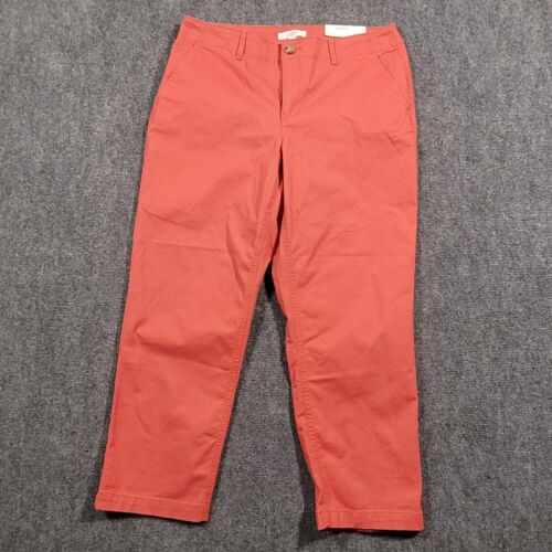 Loft Slim Pants Curvy Size 12x26 Coral