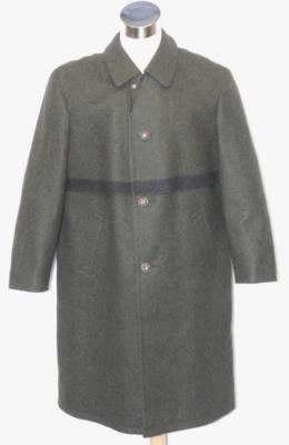 LODEN WOOL Over COAT GREEN Men German Hunting WINTER Long WARM - Main Image