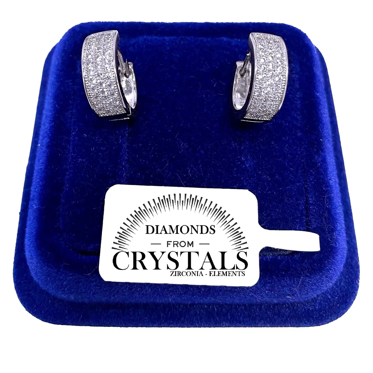 Orecchini A Cerchio In Oro 9K (375) Con Zirconia Cubica - Eleganti Gioielli Italiani Per Donna - 3