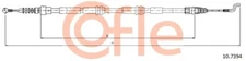Cofle 10.7394 cable pull, parking brake for VW