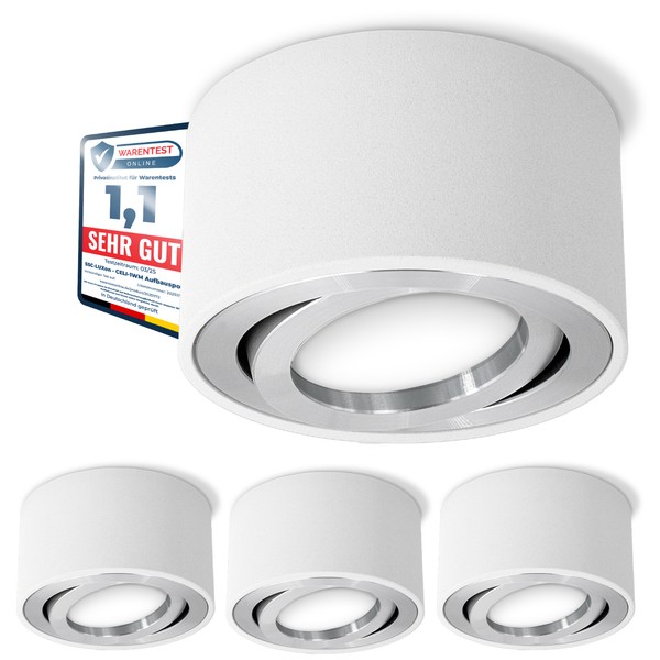 CELI-1W Led Spot Weiß 6W Dimmbar Warm/Neutral/Tageslicht Aufputzlampe-image