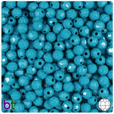 BeadTin Opaque 6mm Faceted Round Craft Beads (600pcs) - Color choice