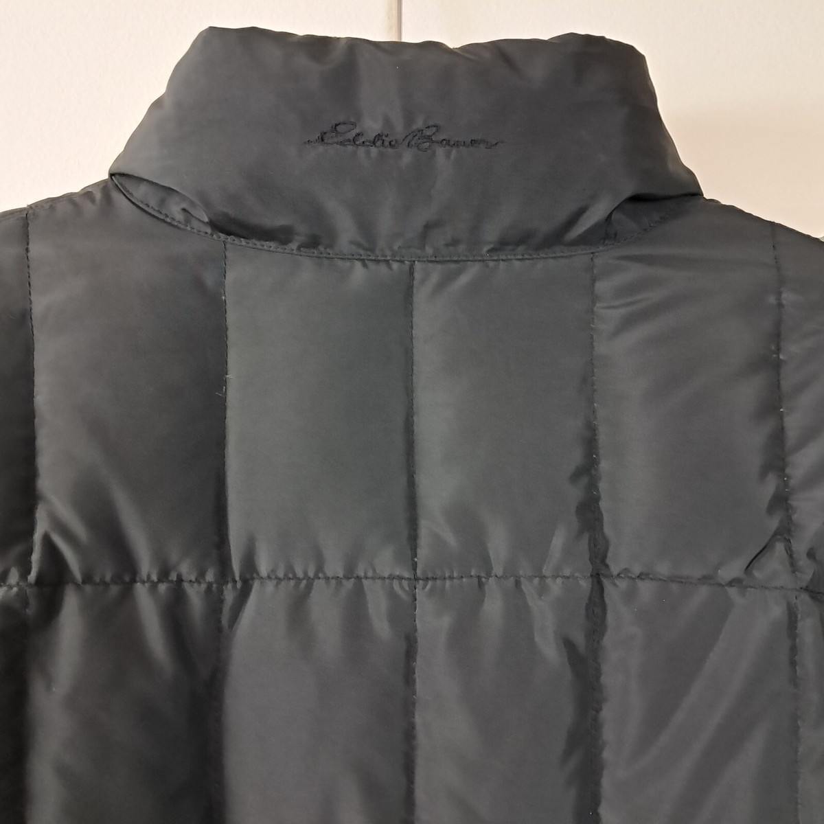 Eddie Bauer Premium Goose Down Puffer Jacket Black XL | eBay