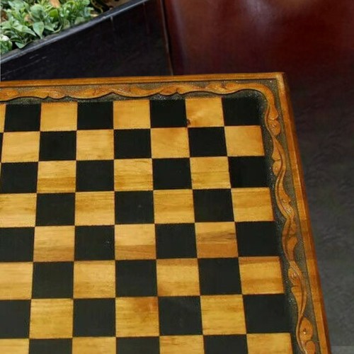 Vintage Chess Board 100% Handcrafted Solid Walnut Wood 16"in - Gift Ideas🎁 - Picture 3 of 8