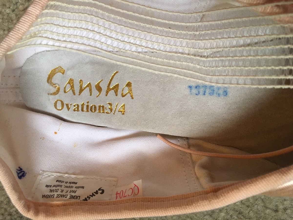 Sansha Ovation 3/4 shank pointe shoes Size 8 xx | eBay