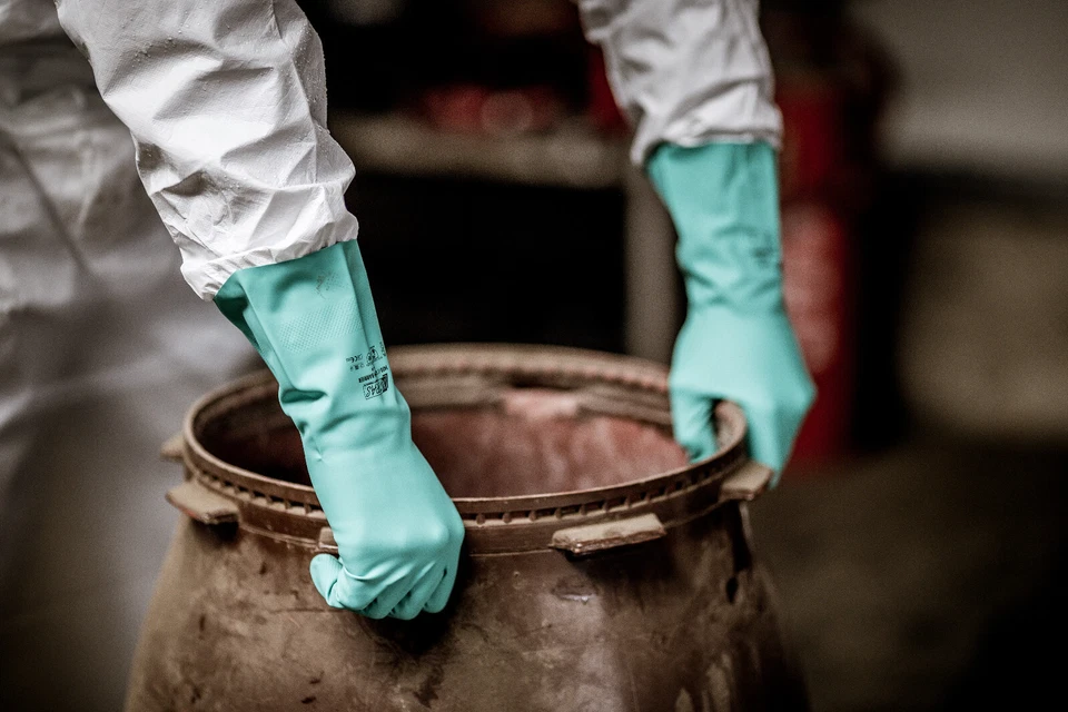 Nitras green Barrier 3450 Nitrilhandschuhe Schutzhandschuhe grün 12 Paar Gr 8-11 - Bild 3 von 4