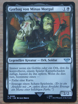 Magic The Gathering  Herr der Ringe  Gorbag von Minas Morgul  86  DE