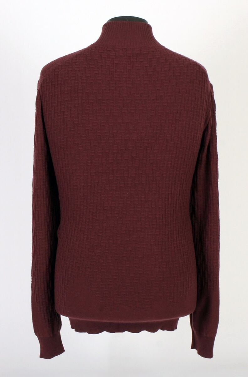 Hermes Cashmere 1/2 Zip Sweater - Burgundy - 3XL - $2495 Hermes Cashmere 1/2 Zip Sweater - Burgundy - 3XL - $2495