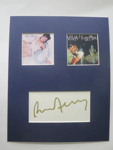 Famed Singer Brian Ferry the band Roxy Music and his autograph