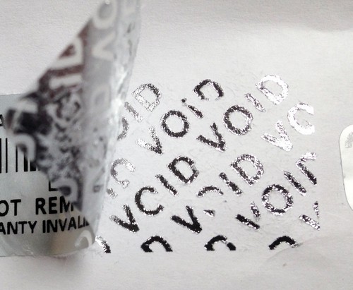 Tamper Proof Warranty Void Stickers Protection Labels Security Seal Double label - 第 2/6 張圖片