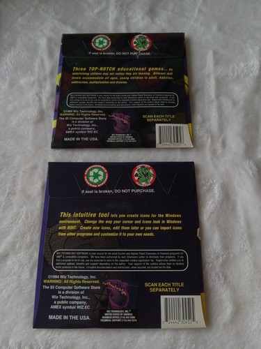 New Vintage 1994 Floppy Disc's Education Mixed Lot Of 5, Sealed - Picture 9 of 10
