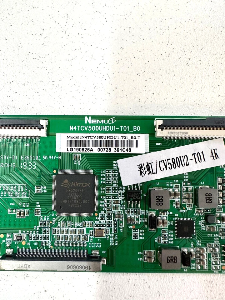 JVC 50" LED TV LT-50N590A T-Con Board NEMUS Model N2TCV500UHDU1-T01W-A2 - Image 2 of 3