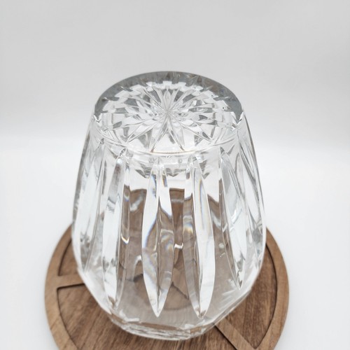 Vintage Bleikristall 24% Cut Crystal Bavaria Germany Vase, 8 1/4" Tall, 7" Wide - Picture 8 of 10