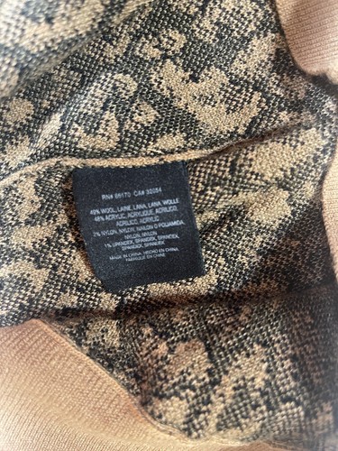 Moth By Anthropologie Tie Waist Weather Wide Leg High Waist Leopard Hose Medium - Bild 6 von 12